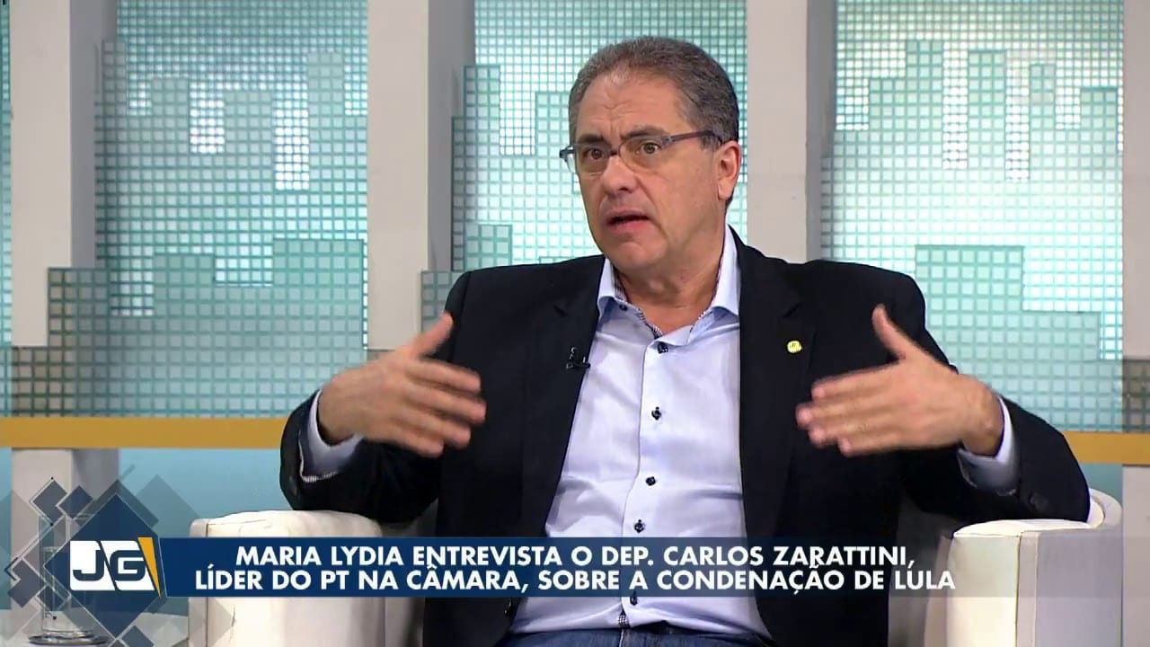 Maria Lydia entrevista o Dep. Carlos Zarattini, líder do PT na Câmara, sobre a condenação de Lula